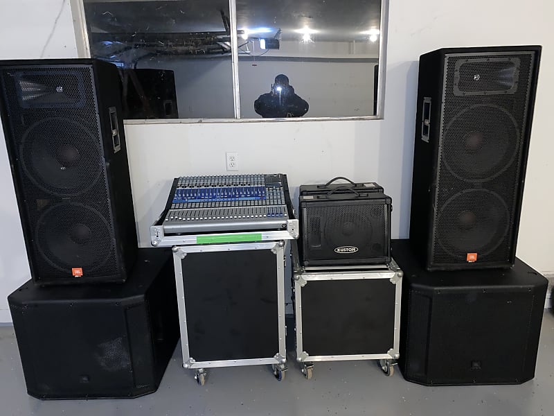 JBL Jbl mains Jbl subs 2 Kustom speakers | Reverb