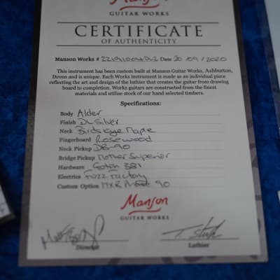 Manson DL-2 Matt Bellamy Signature Limited Edition - Satin DL Silver finish image 17