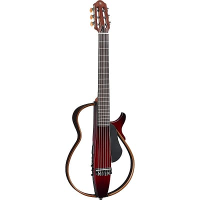 Yamaha Nylon String Silent Guitar Dark Red Burst image 3