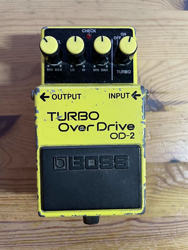 Boss Turbo Overdrive OD-2 1988 Made in Japan Vintage Pedal Black Label  Tested | eBay