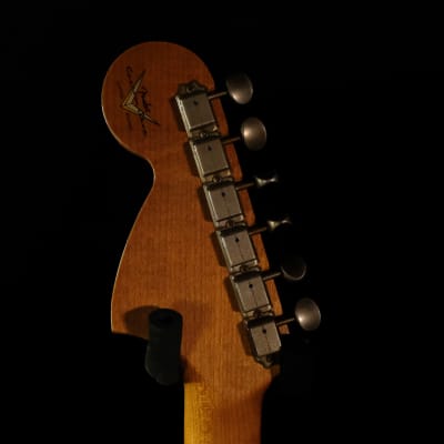 Fender Custom Limited Edition Roasted "Big Head" Stratocaster® Relic®-Rosewood Fingerboard-Aged Black image 7