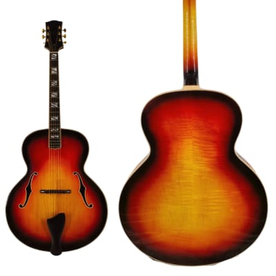 Archtop Acoustic carved solid maple wood High quality jazz guitar Handmade ready to ship for sale