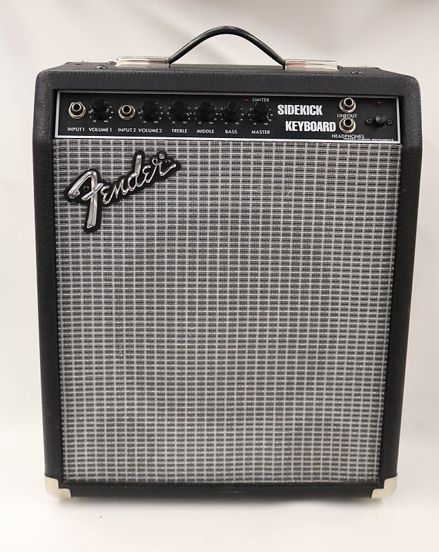 Fender SIDEKICK KEYBOARD Amplifier 1980's Black Vinyl 60Hz Reverb