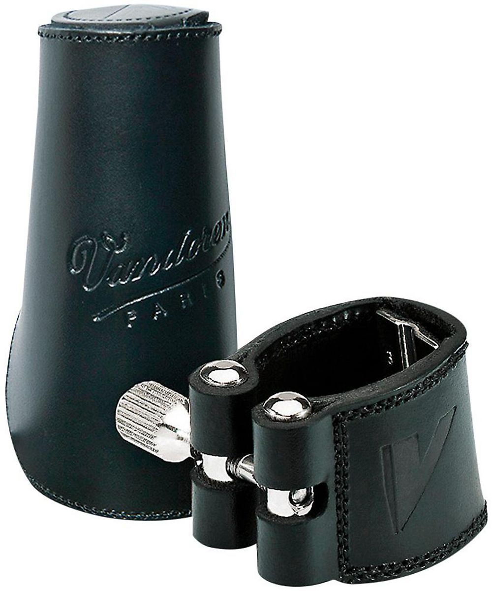 Vandoren LC24L Bass Leather Ligature and Leather Cap Reverb