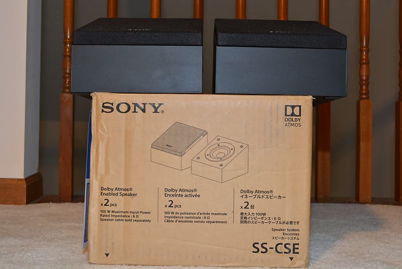 Sony SS-CSE, Dolby Atmos Enabled Speakers, Black-(Pair) | Reverb