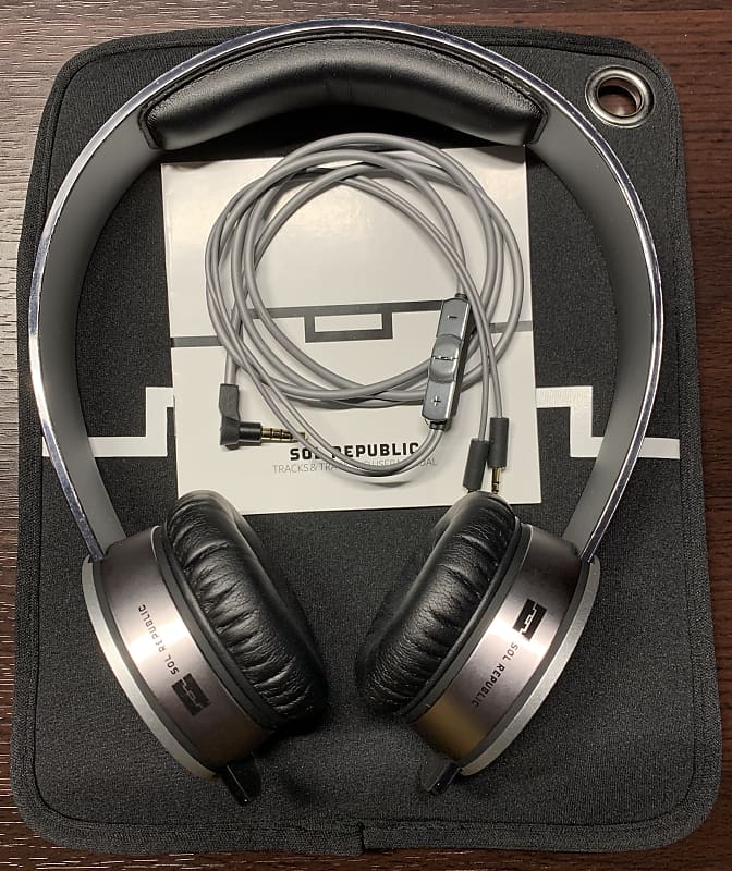 SOL Republic Tracks HD V10 Silver/Gray | Reverb