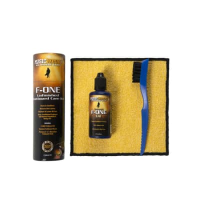 Music Nomad MN125 F-ONE Unfinished Fretboard Care Kit - Oil, Cloth