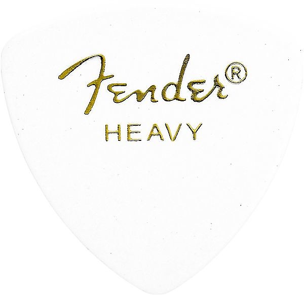 Fender 346 Shape Picks, White, Heavy, 12 Count White image 1