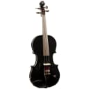 Barcus Berry BAR-AEBK Vibrato-AE Series 4-String Acoustic-Electric Violin w/Case, Bow, Strap & Rosin