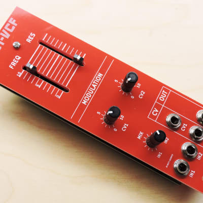 G-Storm Electro 101-VCF Red 8HP Eurorack Roland SH-101 Lowpass Filter Adaptation image 2