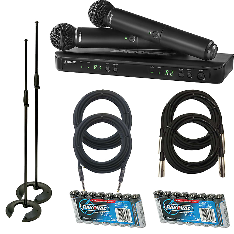 Shure BLX288/SM58BK Dual Wireless Vocal System - Ltd Edition | Reverb