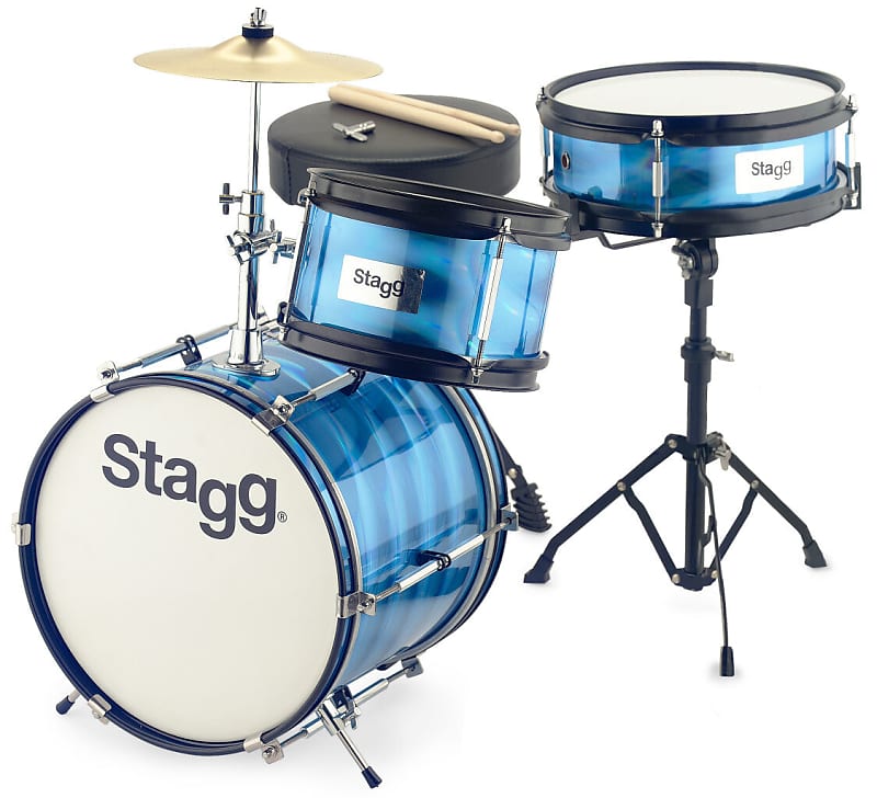 Stagg 3-piece junior drum set with hardware, 8