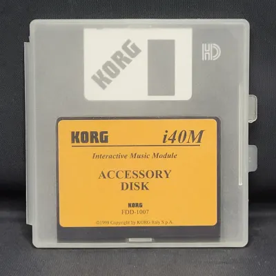 Disquette Korg i40M Interactive Music Module ACCESSORY DISK 1999