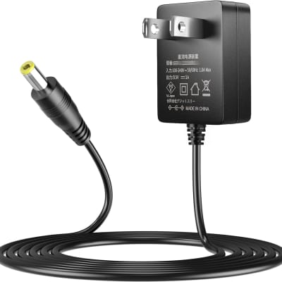 9.5V AC/DC Adapter for Casio Piano Keyboard ADE95100L SA-46 SA-47 SA-76, 6.5Ft DC 9.5Volt Power Cord Replacement