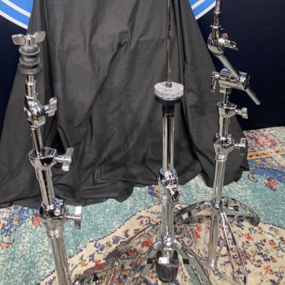 Mapex 500 Series 3-Piece Cymbal Stand Set 2000s - Chrome image 2