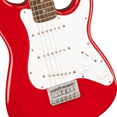 Squier Mini Stratocaster Electric Guitar, Dakota Red, Laurel Fingerboard image 3