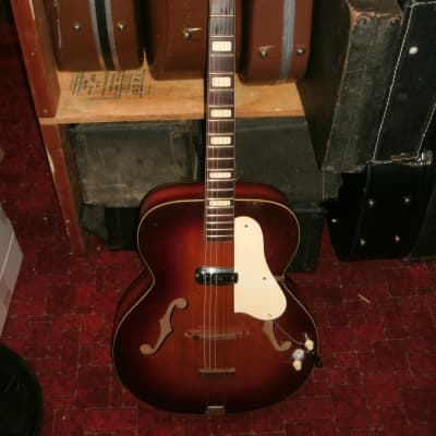 1947-51 Kay 17" Archtop guitar cherry sunburst DeArmond pickup image 1