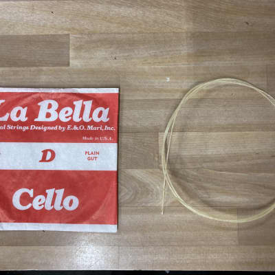 Vintage La Bella Cello D String - Gut String (1) image 1