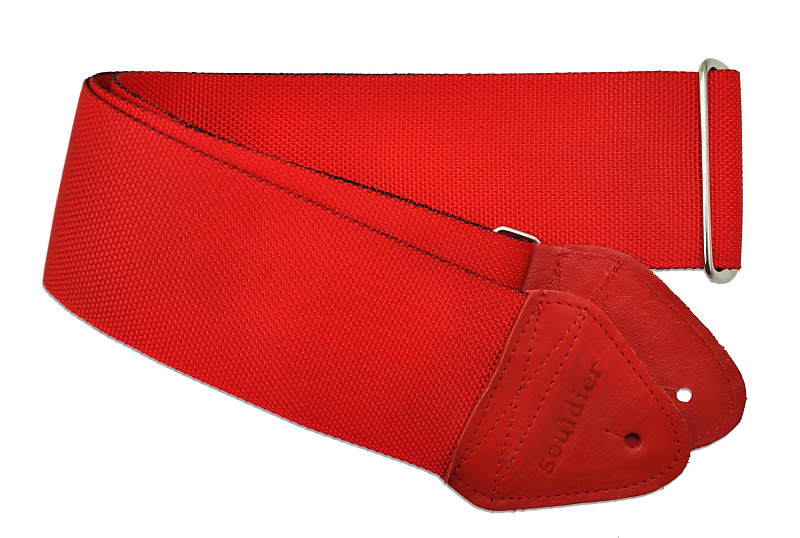 Souldier 3 inch Bass Strap Red Wide image 1