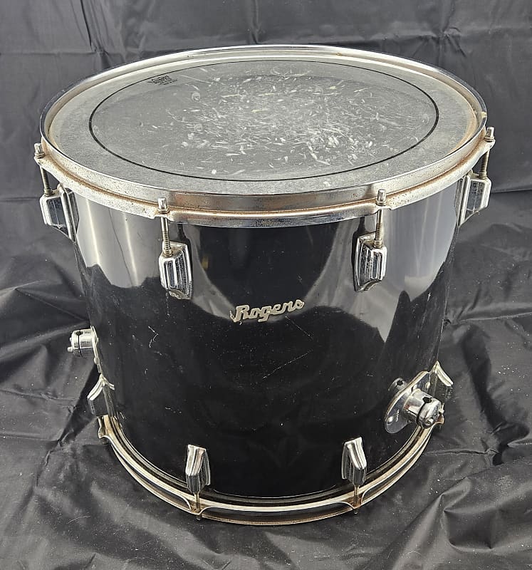 Rogers Holiday Series 18x16 Floor Tom Early 1970s - Black 