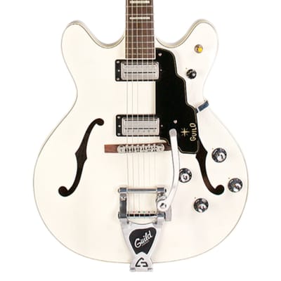Guild Starfire V w/ Guild Vibrato Tailpiece - White - B-Stock image 3