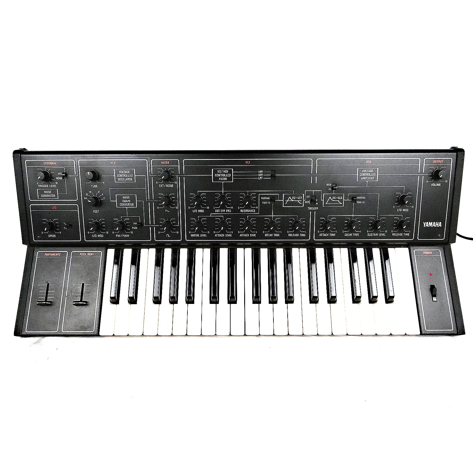 【得価超激安】YAMAHA ヤマハ CS-10 ANALOG SYNTHESIZERアナログシンセサイザー 37鍵盤 器 通電OK ヤマハ