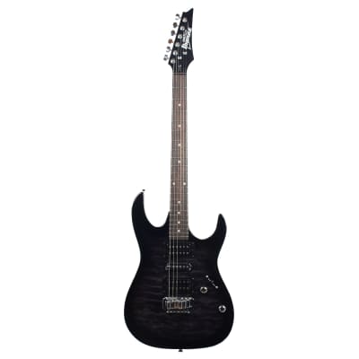 Ibanez GRX70QA Gio RX 6-String Electric Guitar - Transparent Black image 2