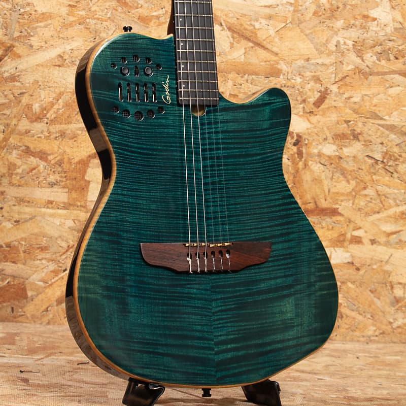 Godin Multiac ACS Slim SA Ocean Blue 2003 | Reverb Canada