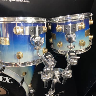 Mapex Orion 6 pc Kit w/ Gold Lugs - Blue Fade-FREE shipping! Daves Music & Thrift image 2