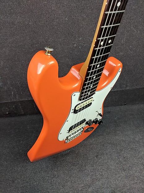 Fender Deluxe Series Stratocaster HH Orange Electric Guitar