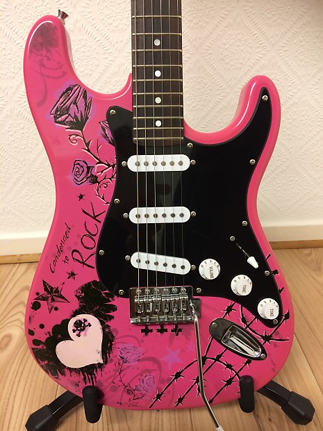 Jaxville pink punk electric guitar store
