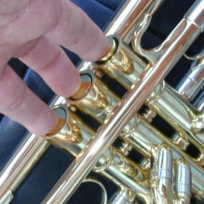 Heavy larger 5 5/8" Bell Rose Brass Trumpet Full Engrave image 9