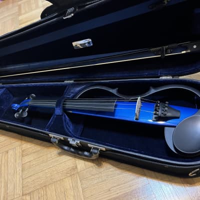 Yamaha SV-120 Silent Violin - Rare Blue Model image 3
