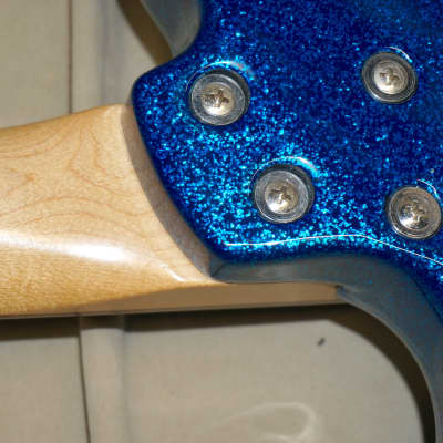 Fernandes Native Electric Guitar Blue Sparkle with generic Gig Bag image 9
