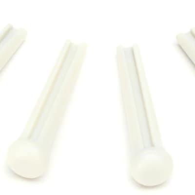 Graph Tech PP-1100-01 TUSQ Traditional Style Bridge Pin Set - White with No Dot (set of 6)  Bundle with Graph Tech PQ-9280-C0 TUSQ Compensated Acoustic Guitar Saddle - 2-7/8" Long x 1/8" Wide image 3