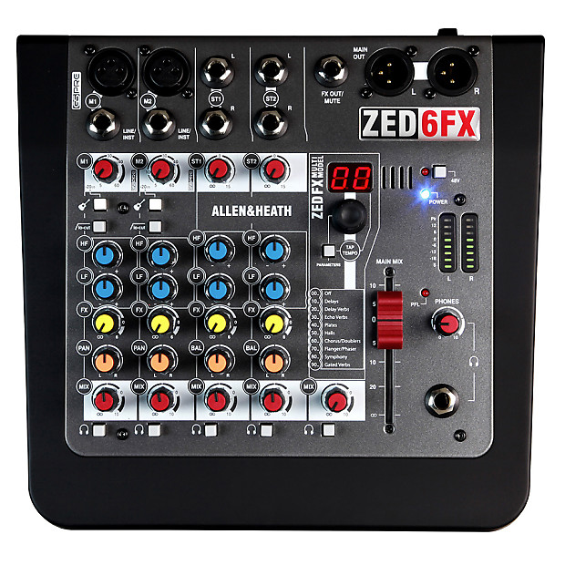 Allen & Heath ZED-6FX Compact 6-Input Mixer w/ Effects image 2