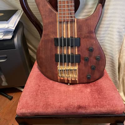 peavey  cirrus 5 string bass guitar walnut image 2