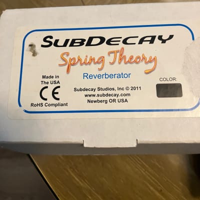 Reverb.com listing, price, conditions, and images for subdecay-spring-theory