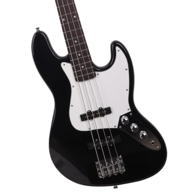 Glarry GJazz Electric Bass Guitar w/ 20W Electric Bass Amplifier Black image 4