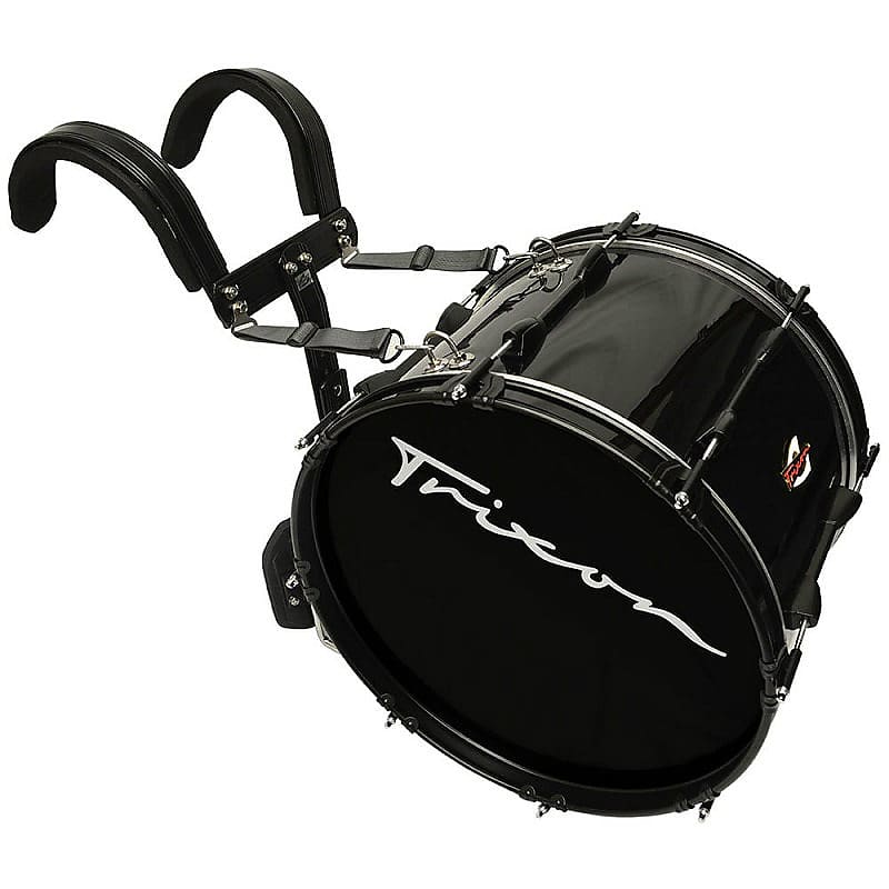 Trixon Field Series II  Marching Bass Drum 18 By 12" Black image 1