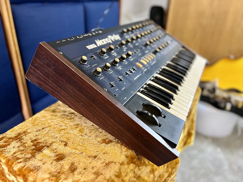 Korg Mono/Poly MP-4 analog synthesizer c 1981 Blue original vintage MIJ Japan synth RG image 1
