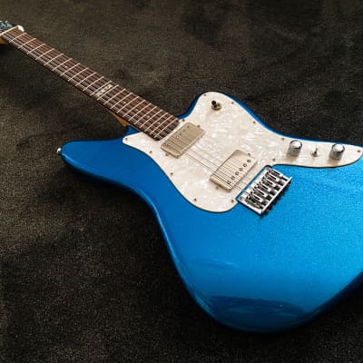 ESP Custom Guitars  XJ-12 1990s - Blue Sparkle - MINT condition + ESP gig bag for sale