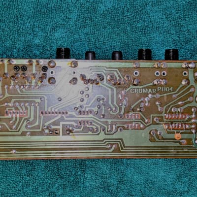 Crumar Bit One Synthesizer P1104 MIDI Input/Output Board PCB Parts 1986 image 2