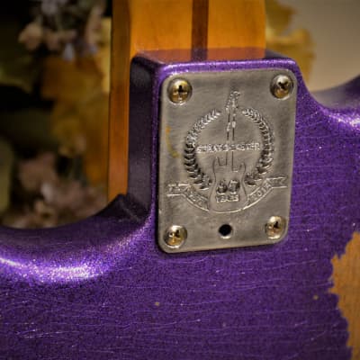 American Fender Stratocaster Custom Relic Purple Sparkle CS Fat 50's image 7