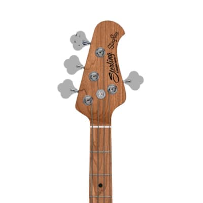 Sterling by Music Man Stingray 34 4-String Bass Guitar (Neptune Blue, Roasted Maple Fretboard)(New) image 4