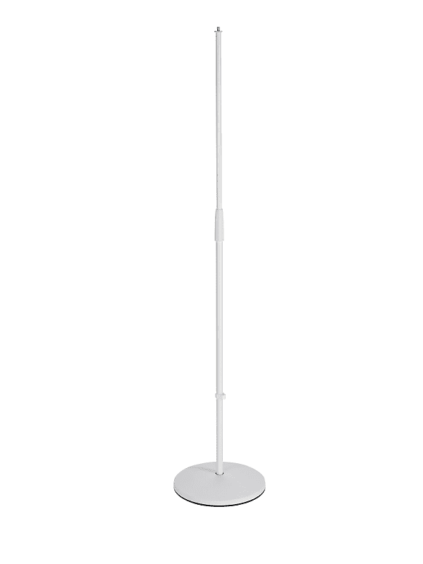 K&M 260/1 Roundbase Microphone Stand Pure White Reverb