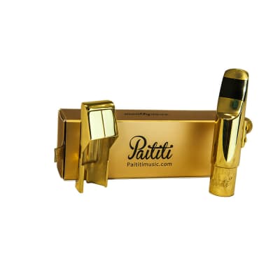 Paititi Professional Gold Plated Alto Saxophone Metal Mouthpiece #7 … image 3