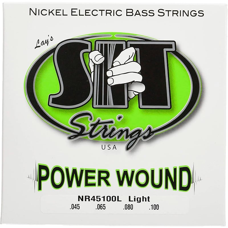 SIT Power Wound Bass String Set, Long Lt, Nickel plated image 1