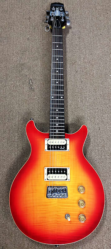 HAMER ストラトタイプ Hamer Sunburst Flat Top Electric Guitar, Flamed Maple, Ebony