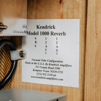 Kendrick Spring Reverb 2022 - Tweed image 6